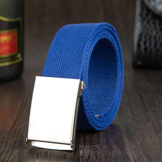 Waist Belt Exquisite Gift Comfortable Canvas Wide Metal Buckle Pants Belt Costume Accessory