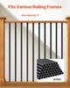 Staircase Balusters 51 Pack 36 In Aluminum Spindles with Screws/Rail Caps