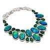 Ammolite Chrome Diopside Necklace 18 Inch Adjustable Chain Jewelry Gift PT 2236