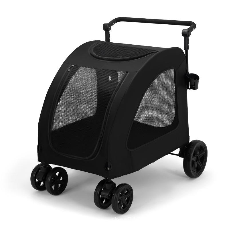 Multifunctional Pet Stroller for Medium and Large Dogs Outdoor Travel Large Portable Foldable Dog Stroller for Cross-border