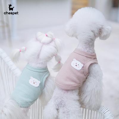 New Pet Clothes Summer Teddy Bear Small and Medium Dog Clothing Thin Breathable Pullover Dog Vest