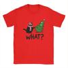Cat Christmas T Shirts for Men Cotton Humor T-Shirt Round Collar What Tee Shirt Short Sleeve Tops Gift Idea
