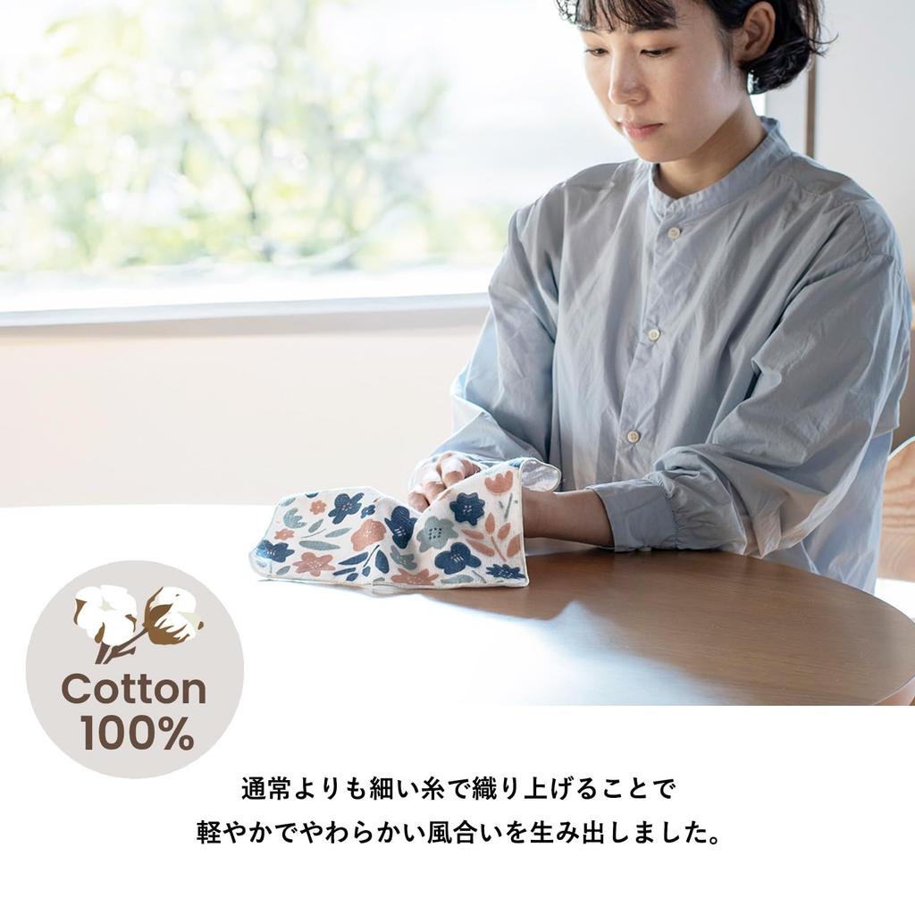 [Tranparan] Women's Gauze Handkerchiefs, Small Gift, Individually Wrapped, Set of 8, Made In Japan, Approx. 24 X 24cm, Mikkegauze, 100% Cotton, Perfec