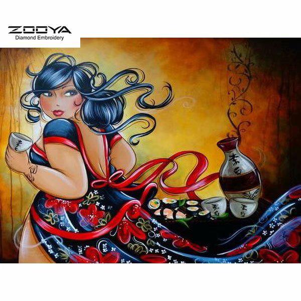 

ЗООЯ DIY 5D круглая алмазная картина мультфильм женская вышивка крестиком домашний декор