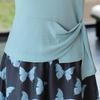 Mom's 2025 Stylish Summer Short-Sleeve T-shirt & Skirt Set for Middle-Aged Women