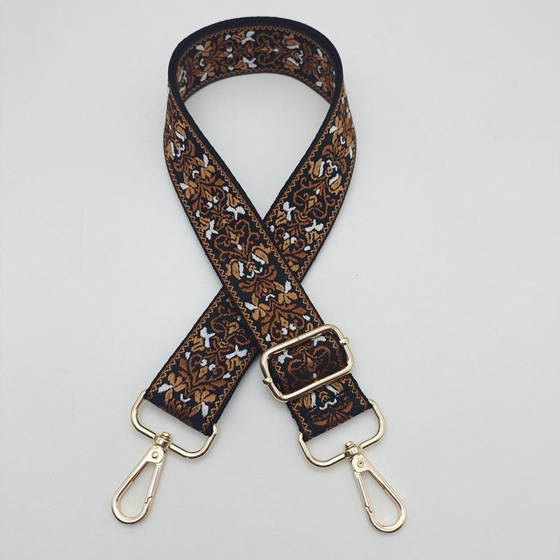 New Jacquard Women's Bag Strap One Shoulder Oblique Span Women's Bag Parts Accessories Replacement Strap Adjustable Bag Strap