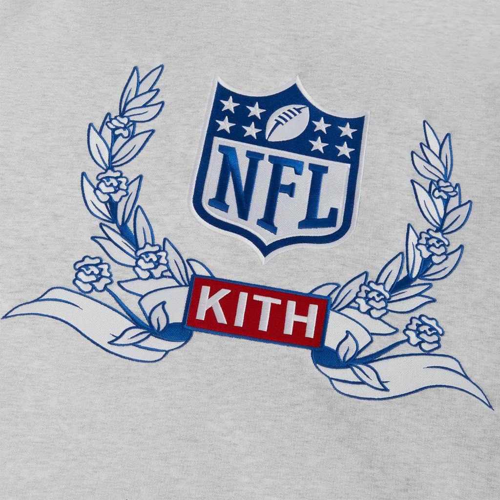 Kith Pentru NFL: Giants Laurel Hanorac Light Heather Grey Topuri unisex KHM031625-002