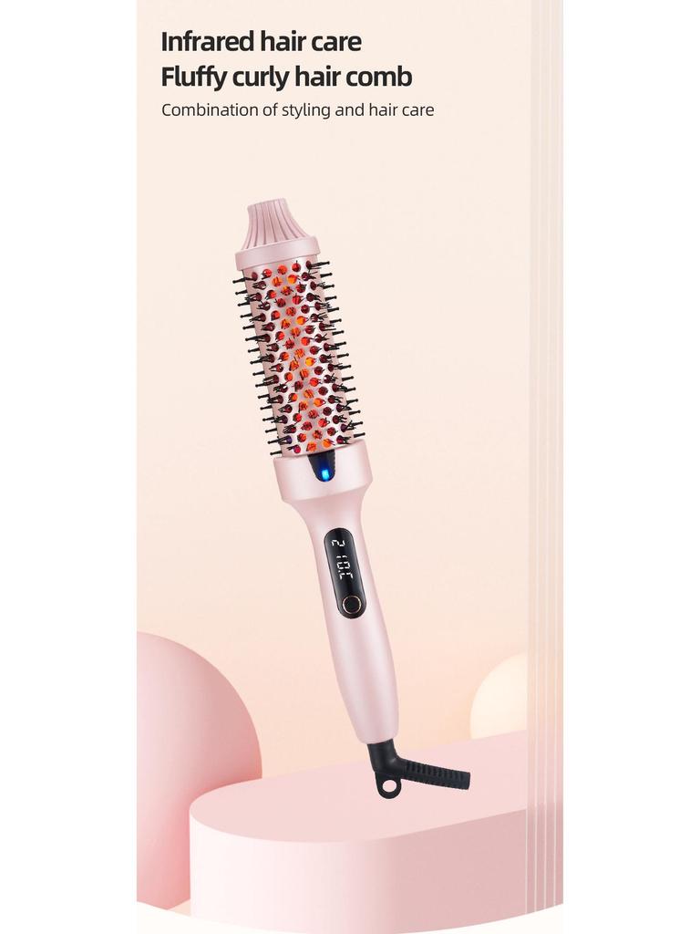 Infrared Hair Straightening & Curling Comb with Auto Power-Off for Short Hair
