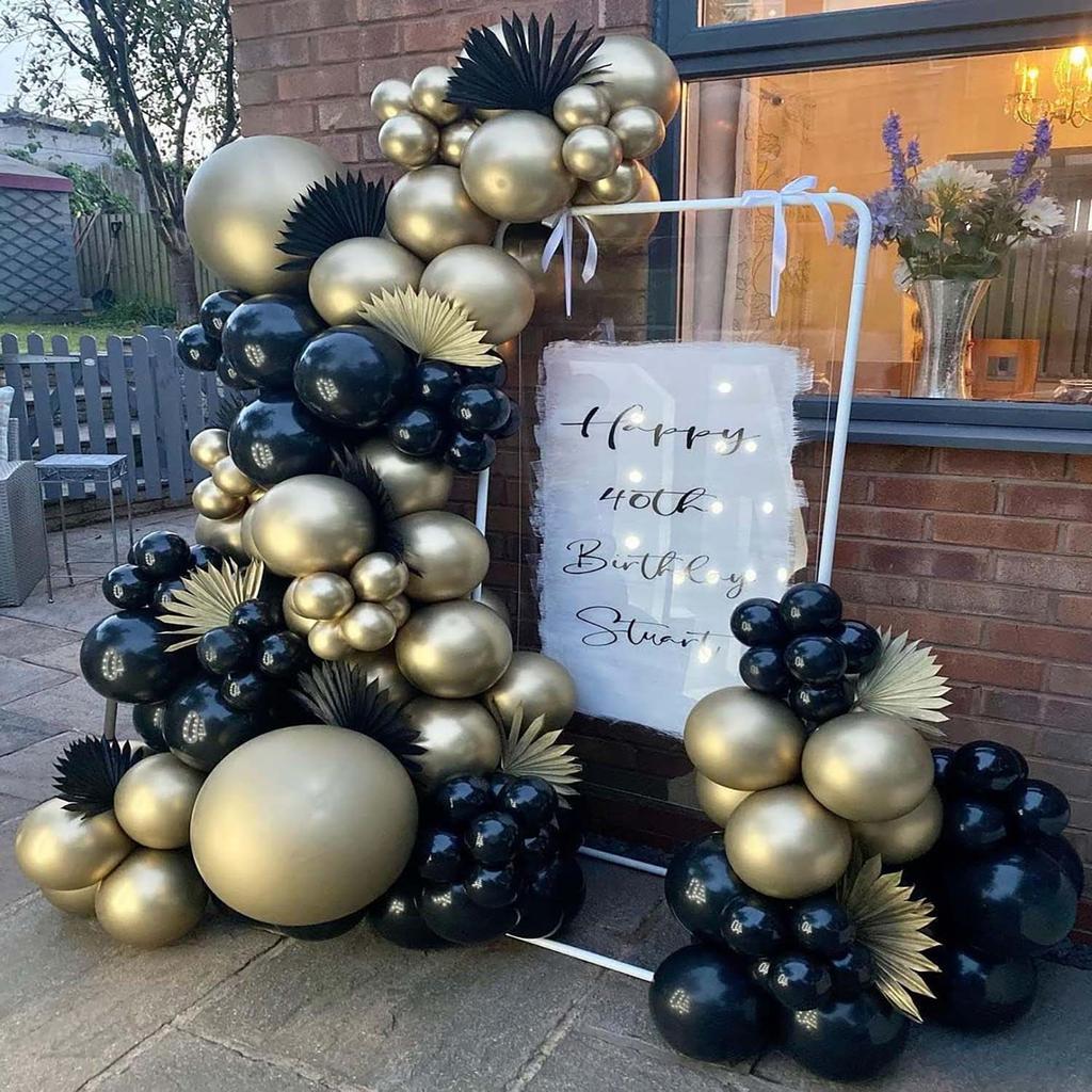 133/134 Stück mehrfarbiger Ballon-Kranz-Bogen-Set, geeignet für Geburtstage, Abschlussfeiern, Hochzeiten, Partydekoration
