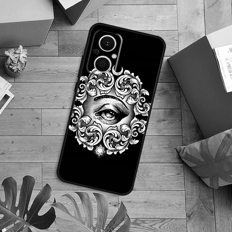 Eyes Pattern Case For OPPO Reno 14F 13F 12F 10 11 12 13 14 Pro 8T 7 8 Lite OPPO Find X8 X6 X5 X9 Pro Cover