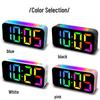 RGB Student Multifunktionell LED Väckarklocka - Färgglad Digital Ljusstark Display