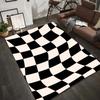 Geometrisches Wellenmuster Bereichsteppich Modern Abstrakt Fußmatte Teppich für Wohnzimmer Heimdekoration Wohnzimmer Schlafzimmer Teppich