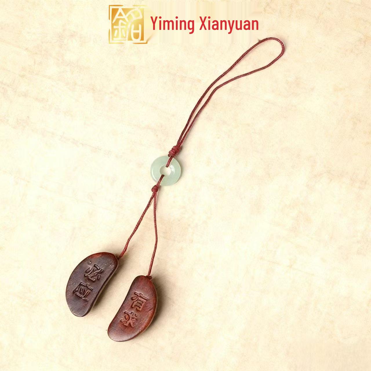 

Брелок из сандалового дерева: Креативная резная деревянная цепочка для телефона и подвеска