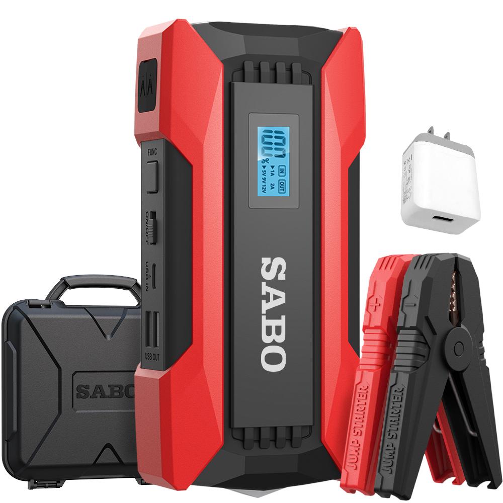 

SABO 1200A Peaks, 8000 мАч, автомобильный стартер, 12,0 В, усилитель автомобильного аккумулятора, поддержка блока питания US Plug