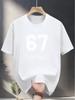 2026 Summer BestSelling 67 Digital Print Mens TShirt for Outdoor Leisure Fashion Wear  Pure Cotton Short Sleeve