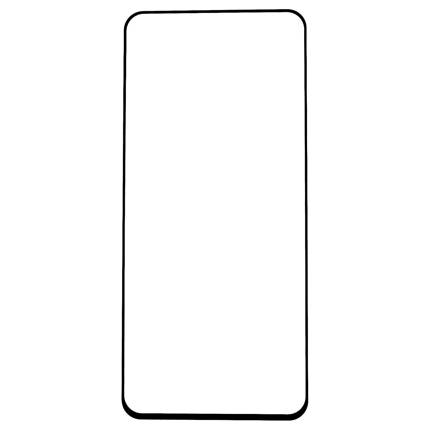 

Silk Printing Phone Screen Protector for Oppo A98 5G,Full Glue Tempered Glass Full Cover HD Clear Film Type A