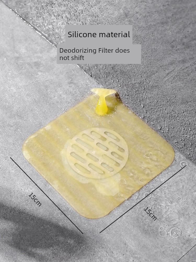 Bathroom Toilet Silicone Floor Drain Cover Sealed Sewer Insect-Proof Deodorant Device Floor Drain Deodorant Device Floor Drain Closed Cover Sticker