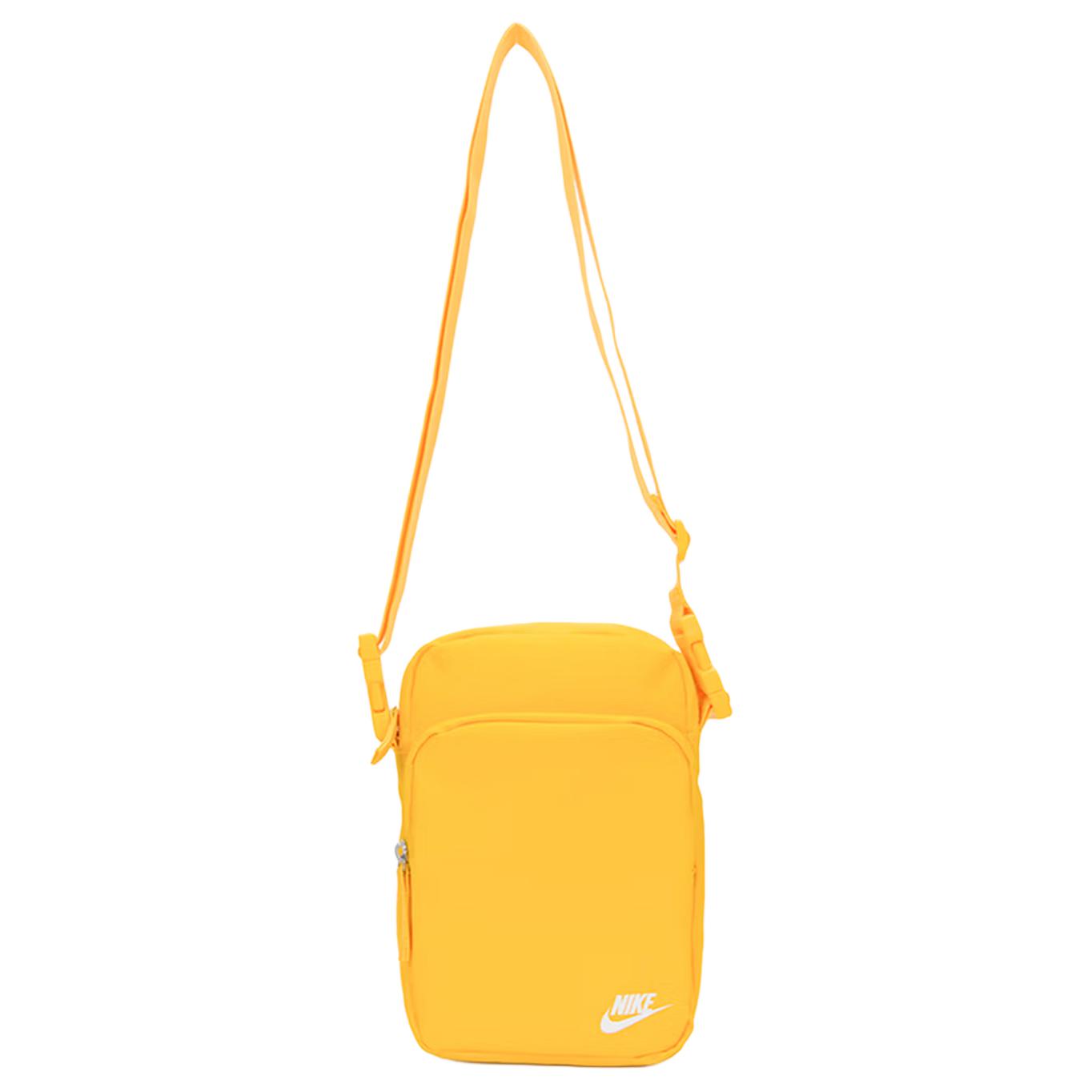 Nike Logo Zipper Closure Fabric Shoulder Crossbody Bag Regular Unisex Couple Style Unisex bags Gold DB0456-739 University Gold