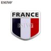 France National Flag 3D Metal Chrome Aluminium Alloy Decorative Emblem Adhesive Badge Sticker Decal Accessory