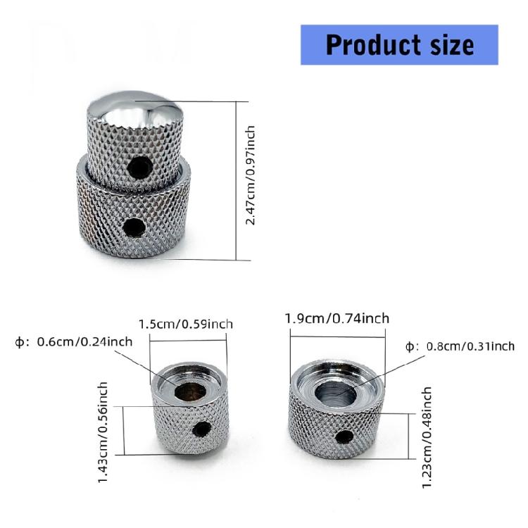 Universal Electric Instrument Volumes Knob Double Metal Layer Delivering Reliable Performances And Modern Aesthetic