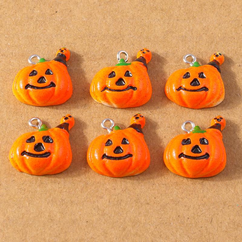 10Pcs/Lot 21*17mm Cute Pumpkin Charms Pendants for Jewelry Making Necklace Earrings DIY Accessories Supplies