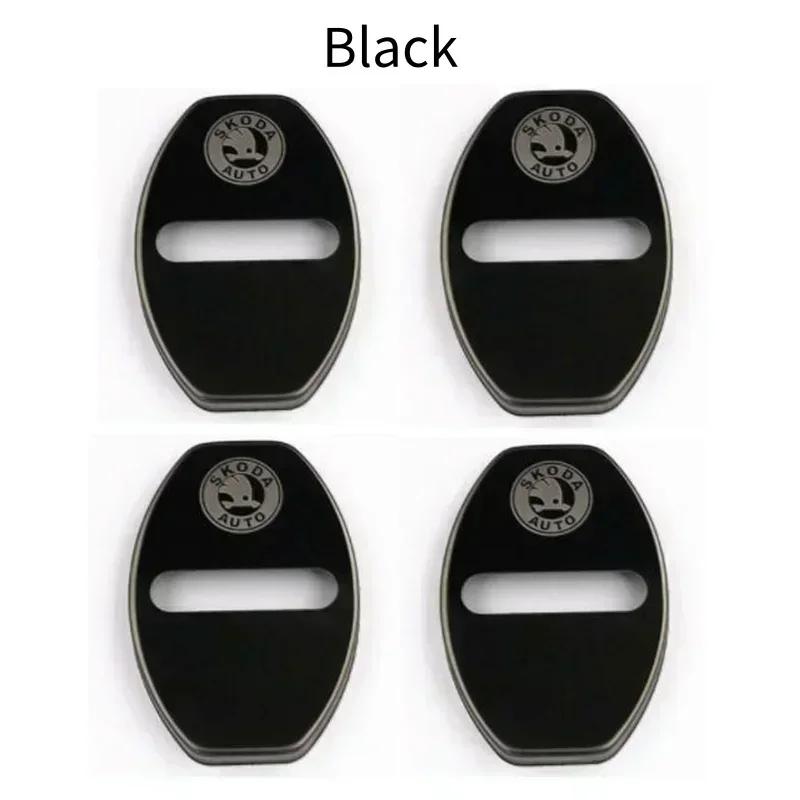 Car Styling Door Lock Decoration Protection Cover Emblem Case for Skoda Fabia Octavia Kodiaq Superb Karoq Fabia Auto Accessories Agt588