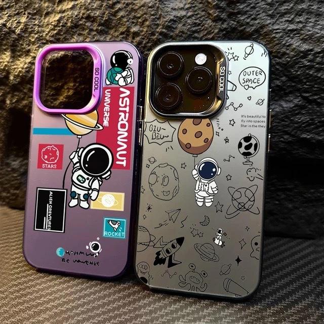 Astronaut-friendly iPhone 18 Silver iPhone 14 Pro Creative 13/11 Pro Max Matte 16-inch Protective Case