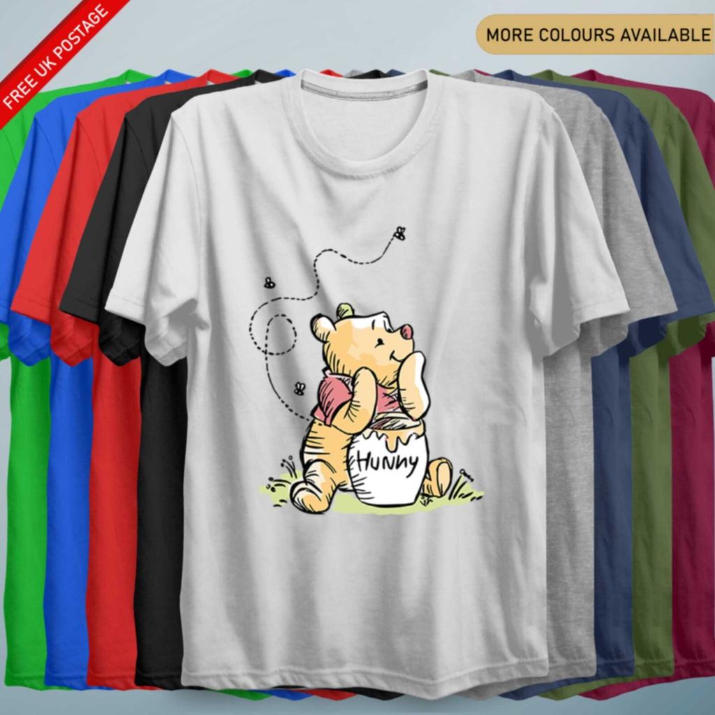 Cute Hunny Winnie T Shirt Kids Tee Adults Top Pooh Top Tshirt Christopher Ro bin