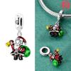 Copper Colorssanta Claus Holds A Heart Bead Fit Original Bracelet Diy Fine Jewelry Gift For Women