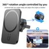 Mini Magnetic Wireless Charger Car Air Outlet Phone Holder Stand For Magsafe iPhone 16/15/14/13/12 Pro Max Car Fast Charging Pad