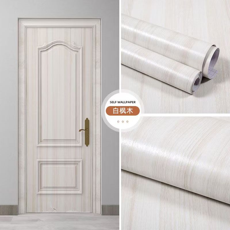 Waterproof Wood Vinyl Wallpaper Roll Self Adhesive Decor Contact Paper Doors Cabinet Desktop Modern Furniture Decorative Sticker