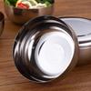 Stainless Steel Bowl Korean Big Cooked Rice Bowl With Cover Single Layer Steamed Rice Bowl Child Anti-Scalding/Fall Tableware