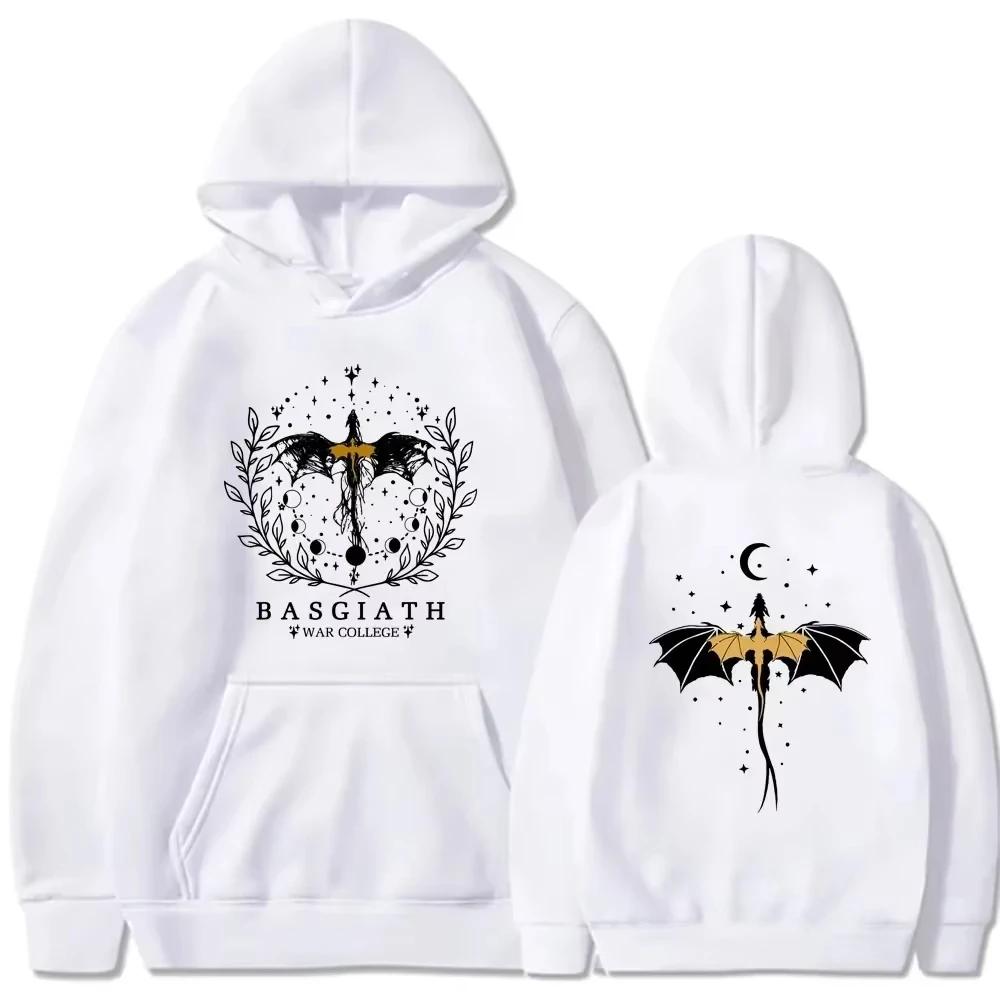 Basgiath War Academy Hoodie Fourth Wing Men's and Women's Clothing Printed Pattern Warm Sweatshirt Gift