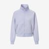 Semi Crop Collar Zip Up
