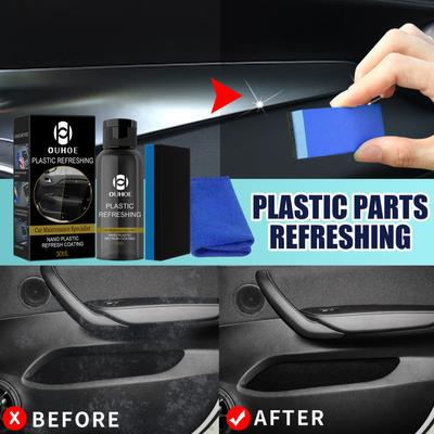 30ml 50ml Car Plastic Parts Retreading Agent Instrument Panel Wax Auto Interior Plastic Seat Leather Refurbishment Cleaner Agent