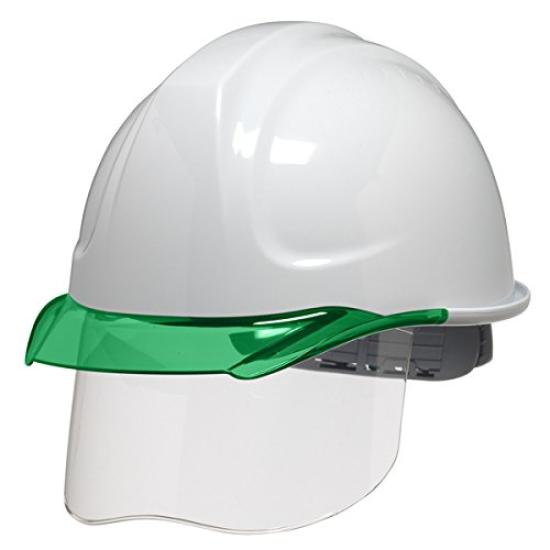 

Helmet with Work Aero [DIC Plastics] Shield, Use, Mesh, SYA-CS-SFE4M-M2, White/Green