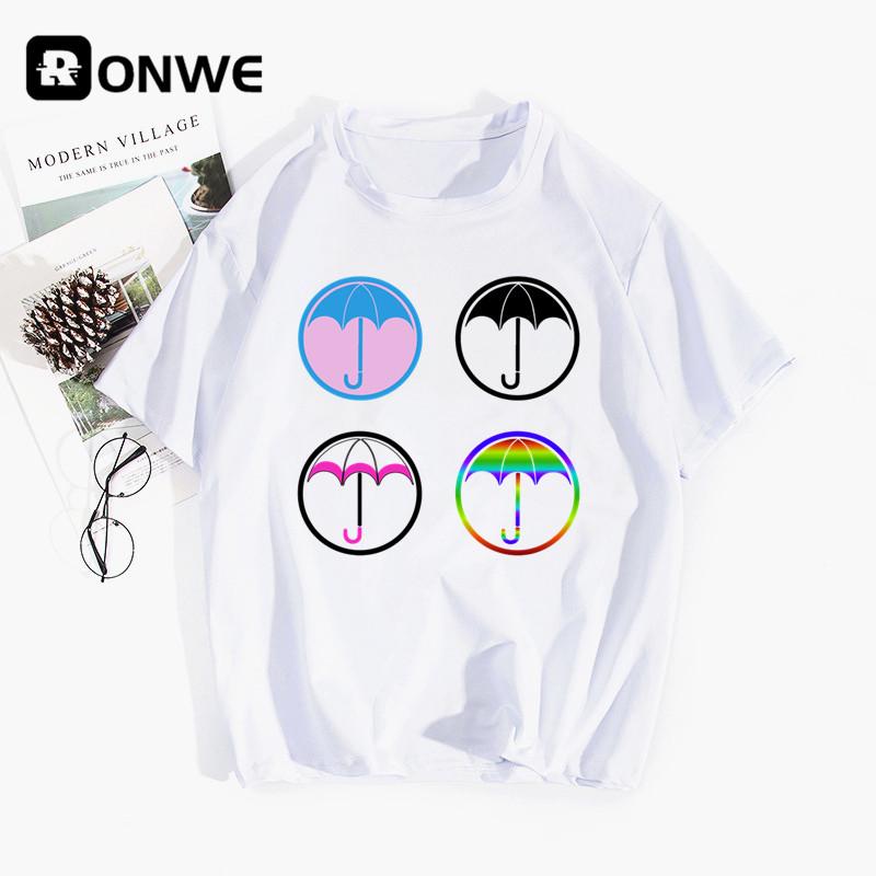 The Umbrella Academy Cha Cha Diego Vanya Luther Women T Shirts Gril Short Sleeve Casual Tops