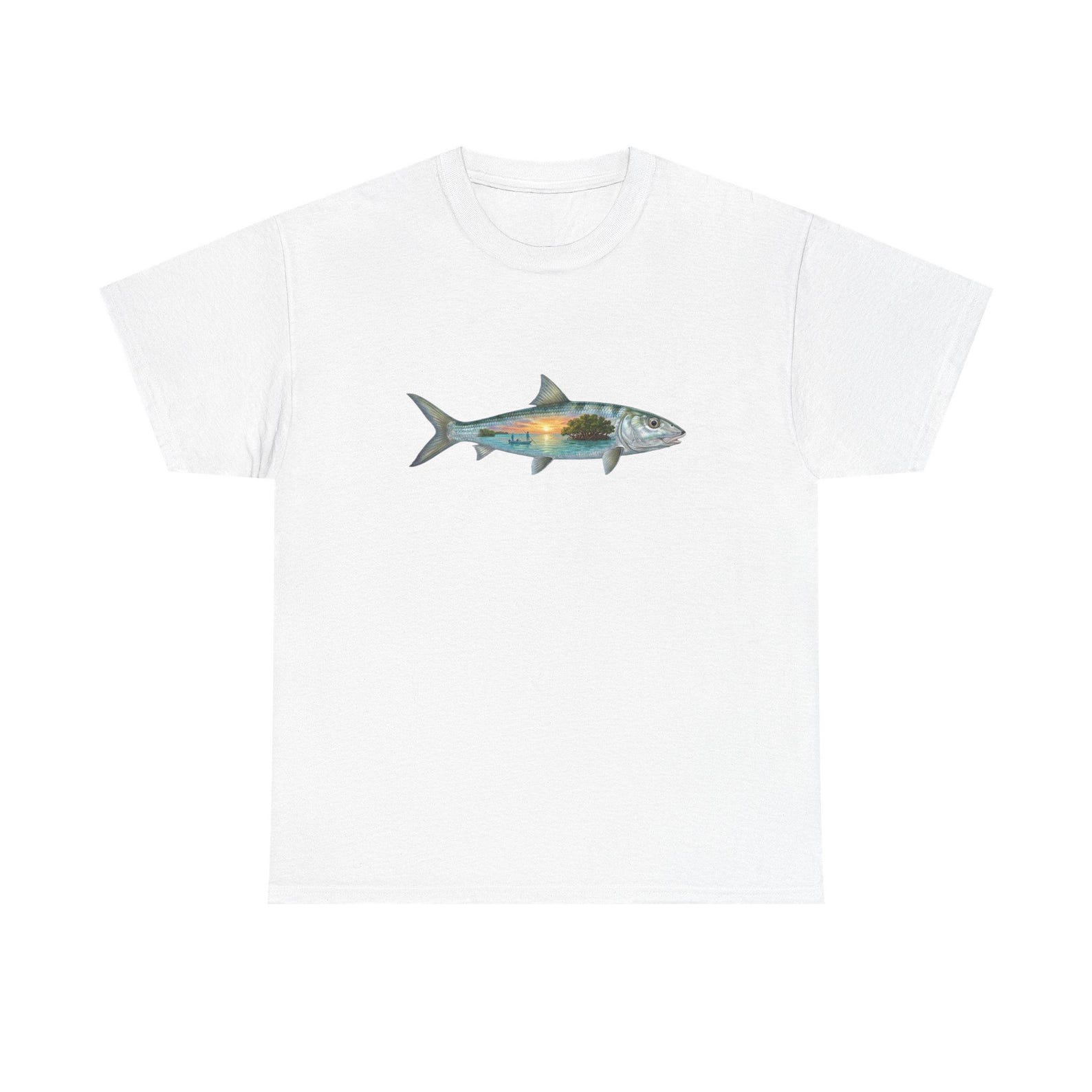 Sunset Bonefish Unisex Heavy Cotton Tee S