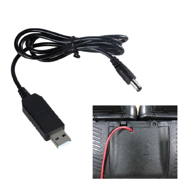 110CM USB to 1.5V LR20 D Battery Substitute Cable USB Power Converters for Continuous Power in Electronics Devices