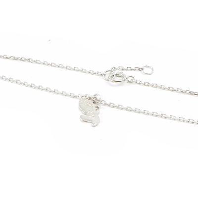 [I4031] - Silver Anklet 'MADININA' Silver (rhodium-plated) - 11x6 Mm