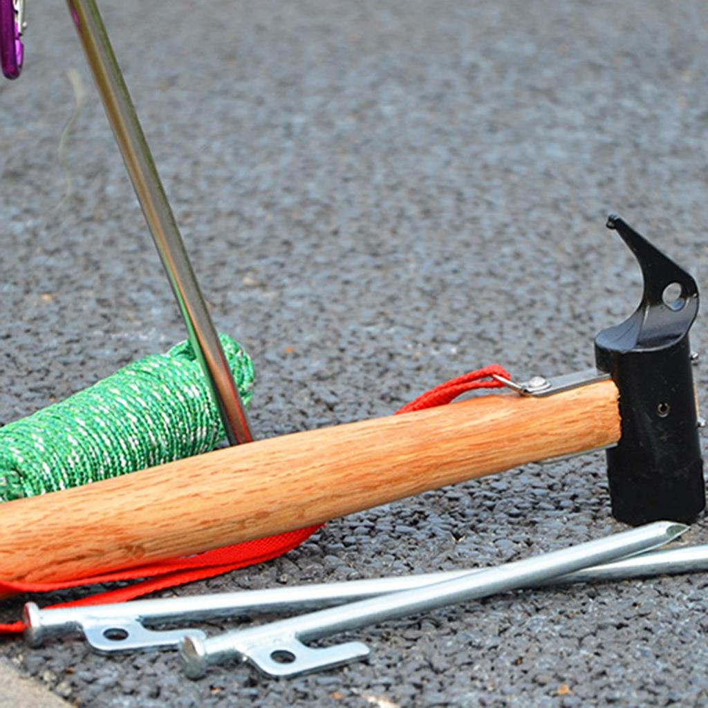 MacilKurtlar Campinghammer - Wanderhammer für Zeltnägel | Wander-, Rucksack-, Outdoor-Campinghammer, Zeltklopfhammer für Zeltzubehör