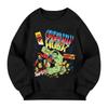 Children's Long Sleeve Loose Fit Letter Print Crewneck Sweatshirt