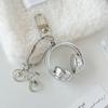 3D Headphones Keychain Bicycle Charm Keyring Phone Pendant Jewelry For Girl Women Gift Bag Decoration
