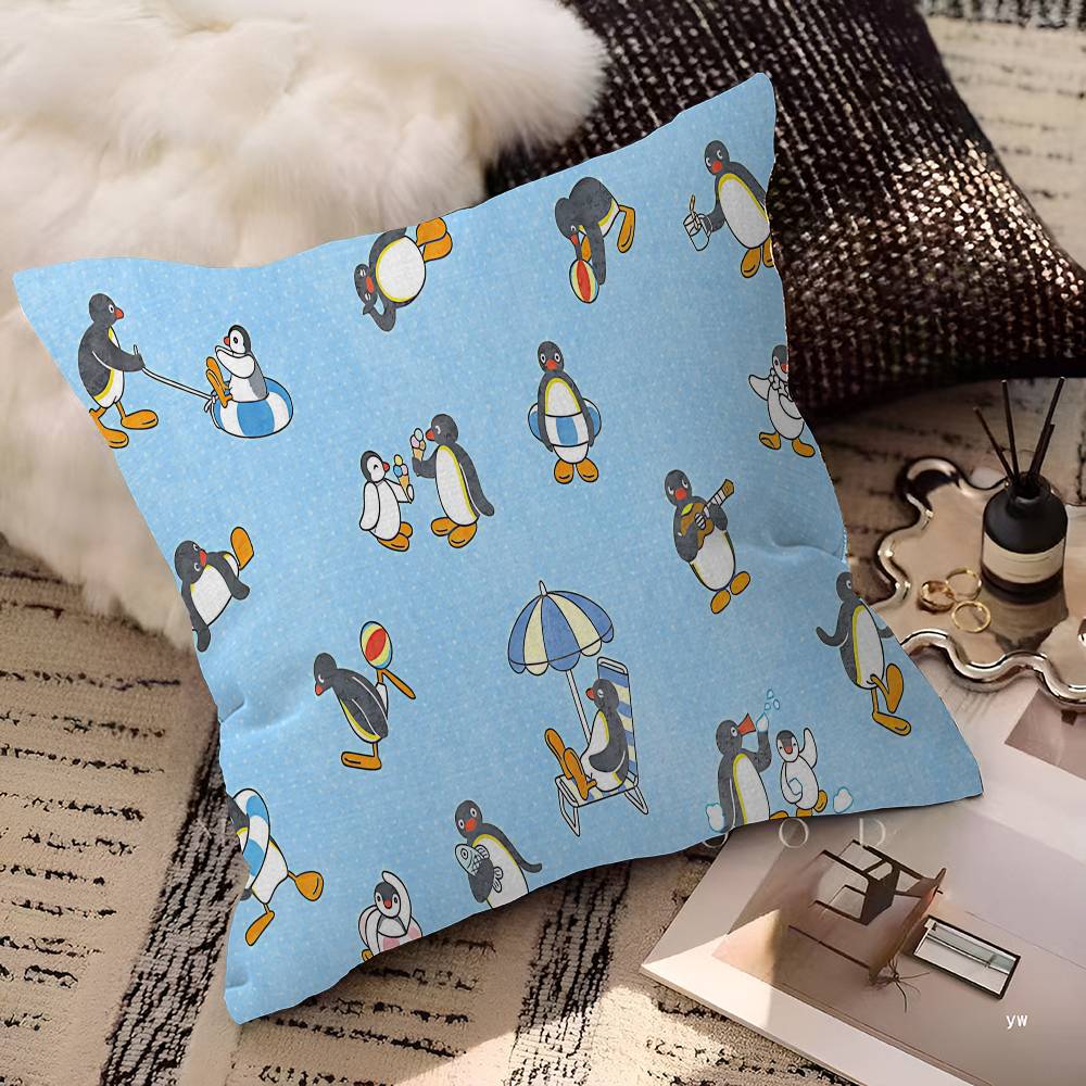 Funny P-PinguS Cute Cartoon Pillowcase toon Gift Cushion Cover Bedroom Home Sofa Chair Seat Decor pillow case