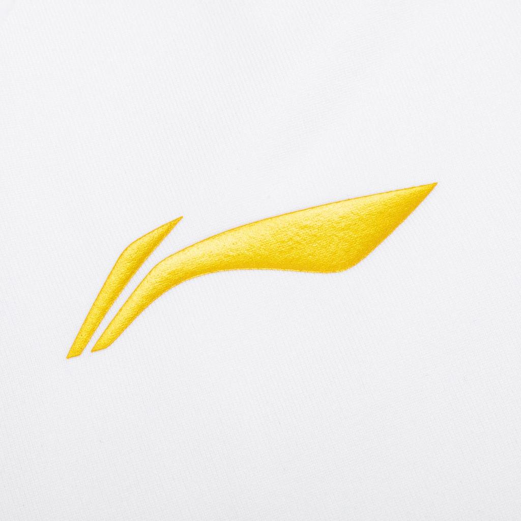 Li-Ning Quick-Dry Logo Round Neck Sports Straight-Cut Short Sleeve T-Shirt Unisex Tops White AAYV019-2