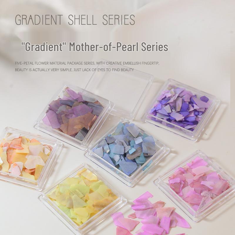 

Irregular Gradient Aurora Abalone Nail Art Shell Flakes