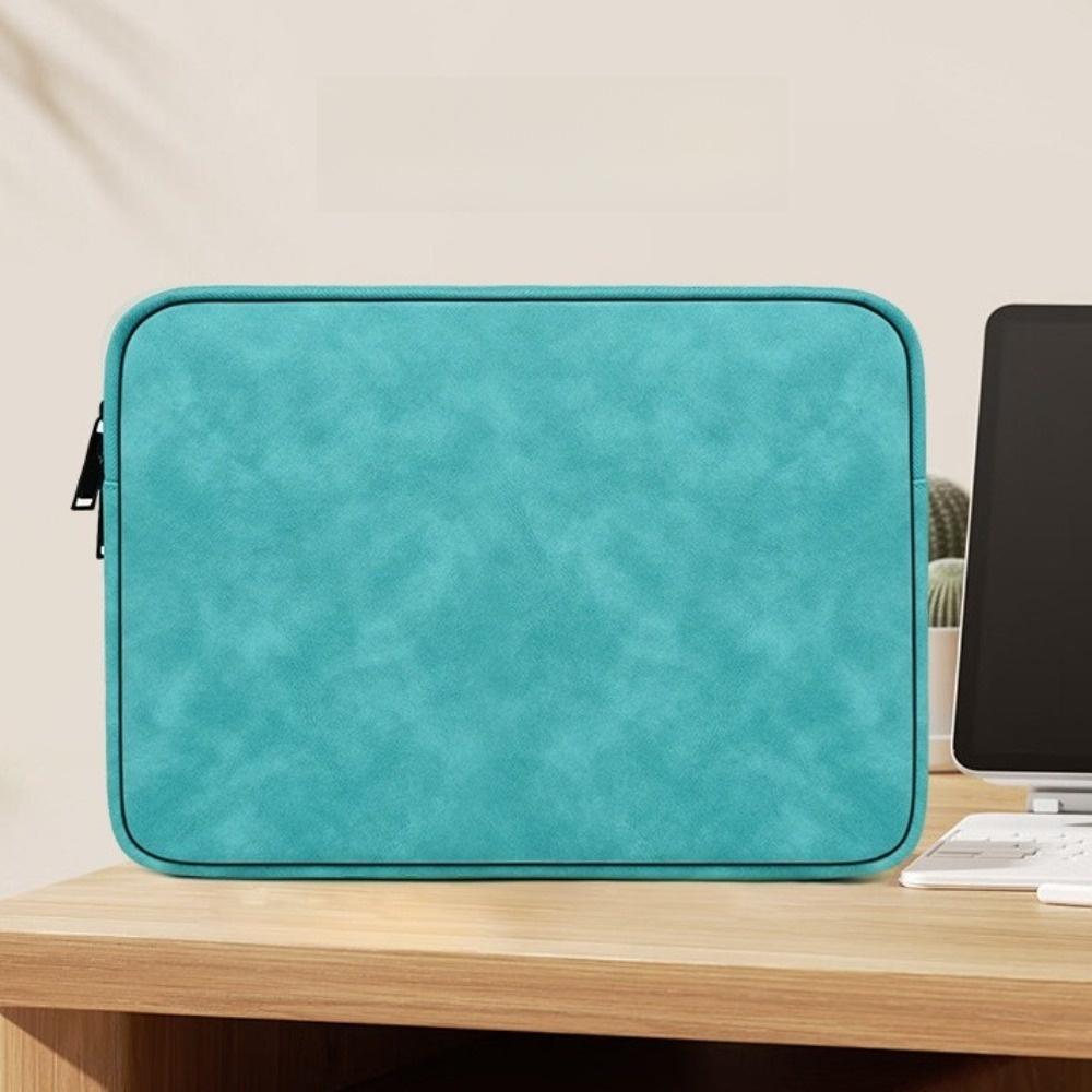 Zipper Laptop Sleeve Bag PU Leather Laptop Sleeve Portable Laptop Case Daily Commute
