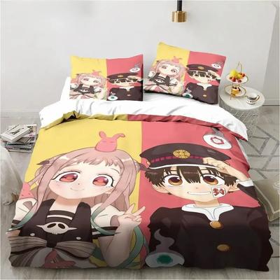 Anime Toilet-Bound Hanako-kun Bedding Set Printed Bed Set With Pillowcase Bed Duvet Cover Soft Queen King Size Bedclothes Home
