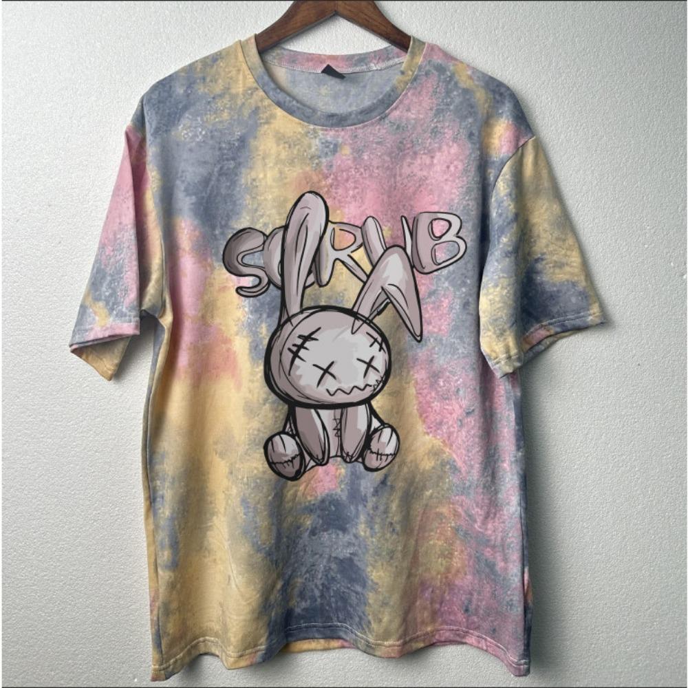 American Clothing Creative Cartoon Rabbit Print Unisex Couple's Top