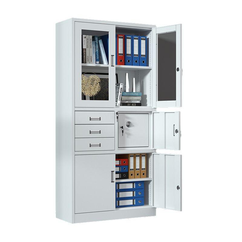Locking Steel Filing Cabinet with Drawers for Financial Data and Vouchers